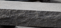 Blocksteg (5st) - 1500x350x150 - Turkisk svart - Flammad & Råkilad front