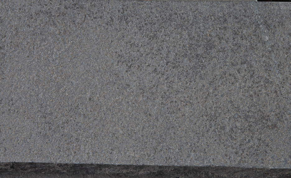 Blocksteg (3st) - 1200x350x150 - Turkisk svart - Flammad & Råkilad front