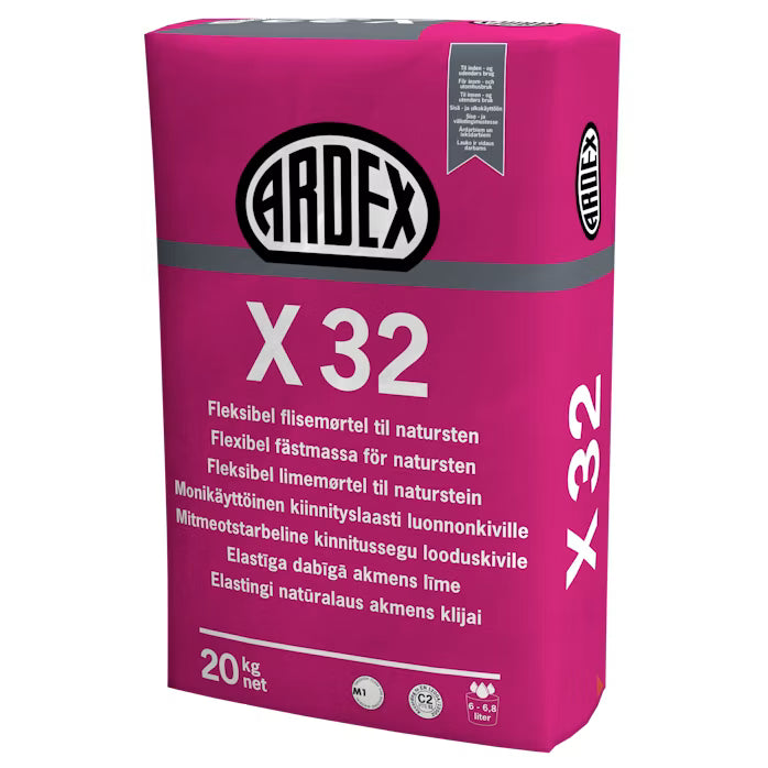 Ardex X32 - Bruk för natursten, skiffer och granitkeramik