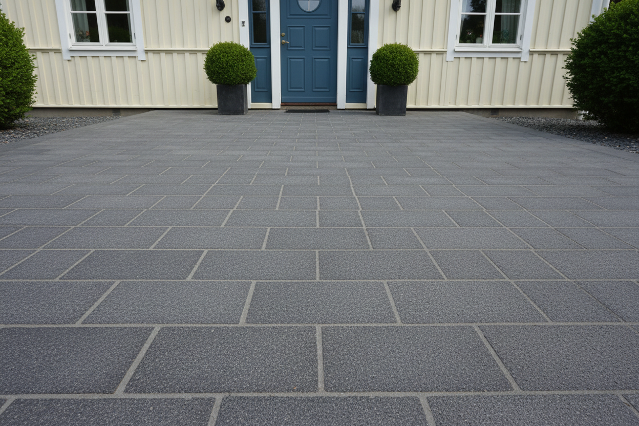 Granithällar / Plattor för entré eller trädgårdsgångar - 600x400x30 - Paket om 19,2m2 - Svart Granit
