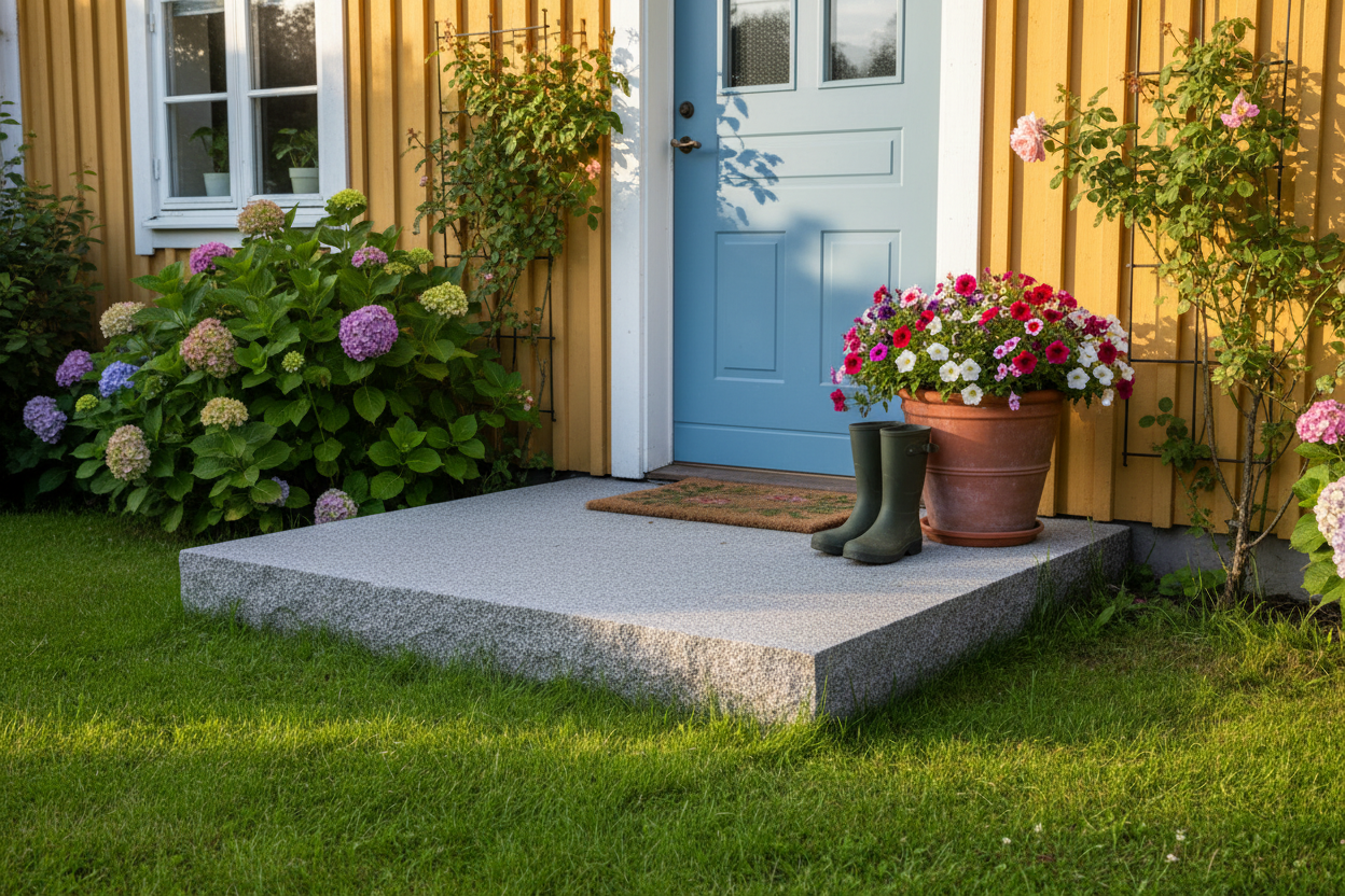 Entréplan rektangulärt 1500x1000x150 - Natursten granit