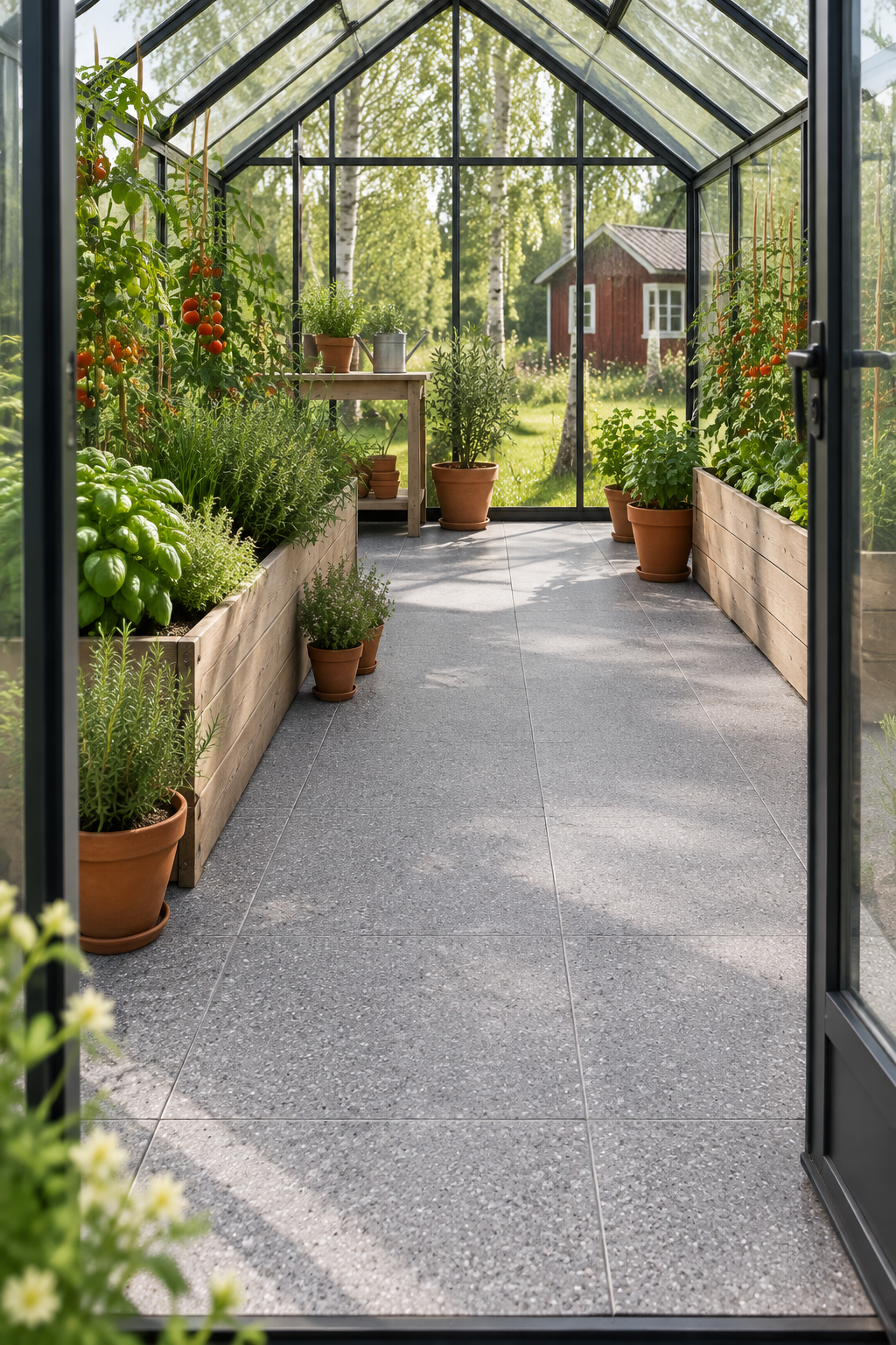 Äkta Italiensk Terrazzo – 300x300x16 - 17m2 - Mellangrå finkornig