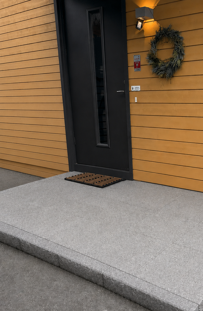 Granithällar / Plattor för entré eller trädgårdsgångar - 600x400x30 - Paket om 19,2m2 - Grå Finkornig Granit