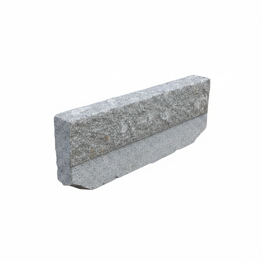 Kantsten RV4 - 750-1250x100x150 -  Rak sten - Grå granit - Hel pall 14st - Ursprung: Kina