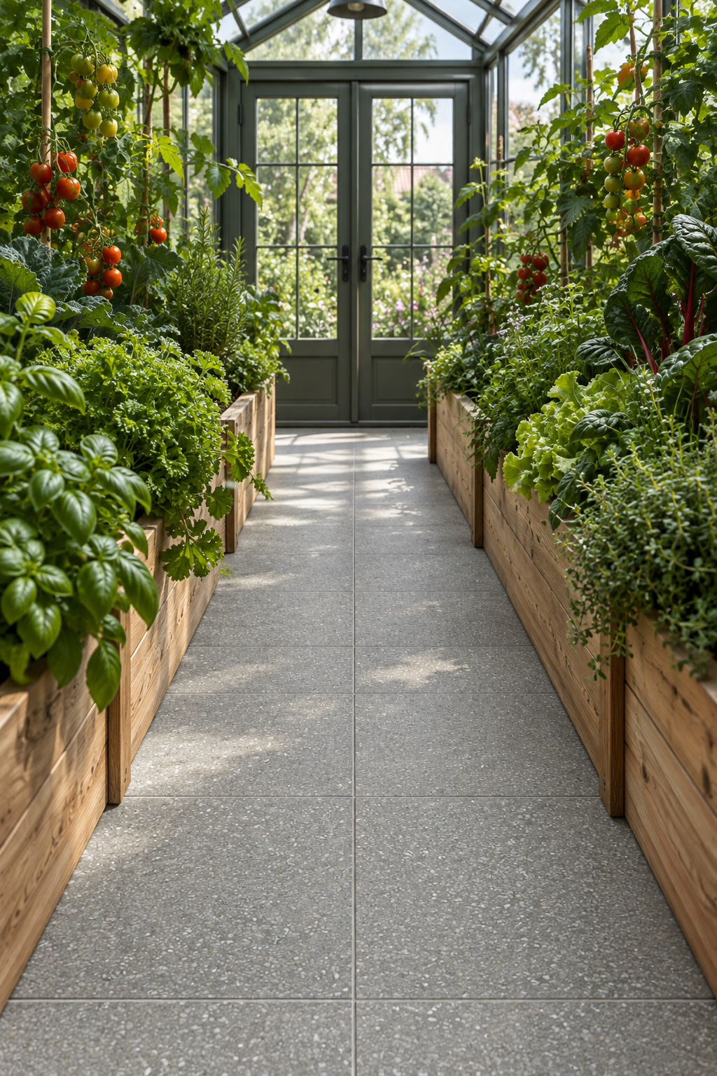 Äkta Italiensk Terrazzo – 300x300x16 - Ljusgrå finkornig marmor - Restparti om 18,22m2
