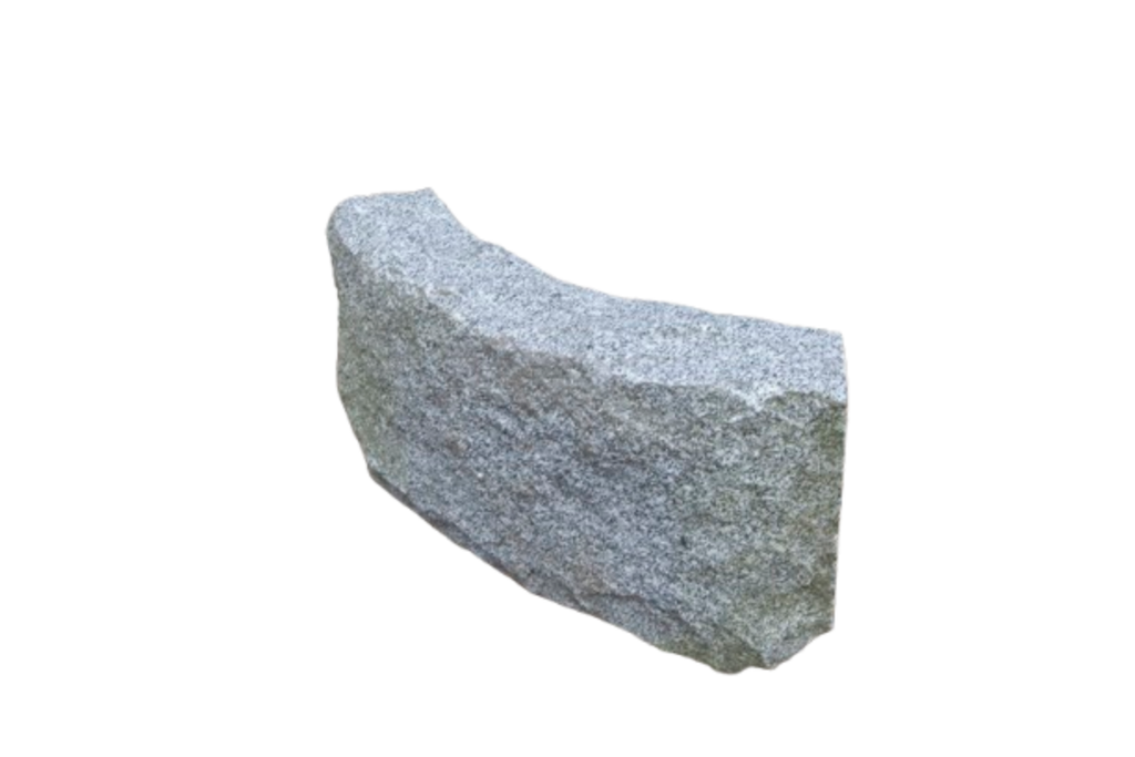 Kantsten RV1 - 70-150x300x150 - Radiesten 0,75 (Svängda stenar) - Grå Granit - Säljs som paket - endast 1 parti