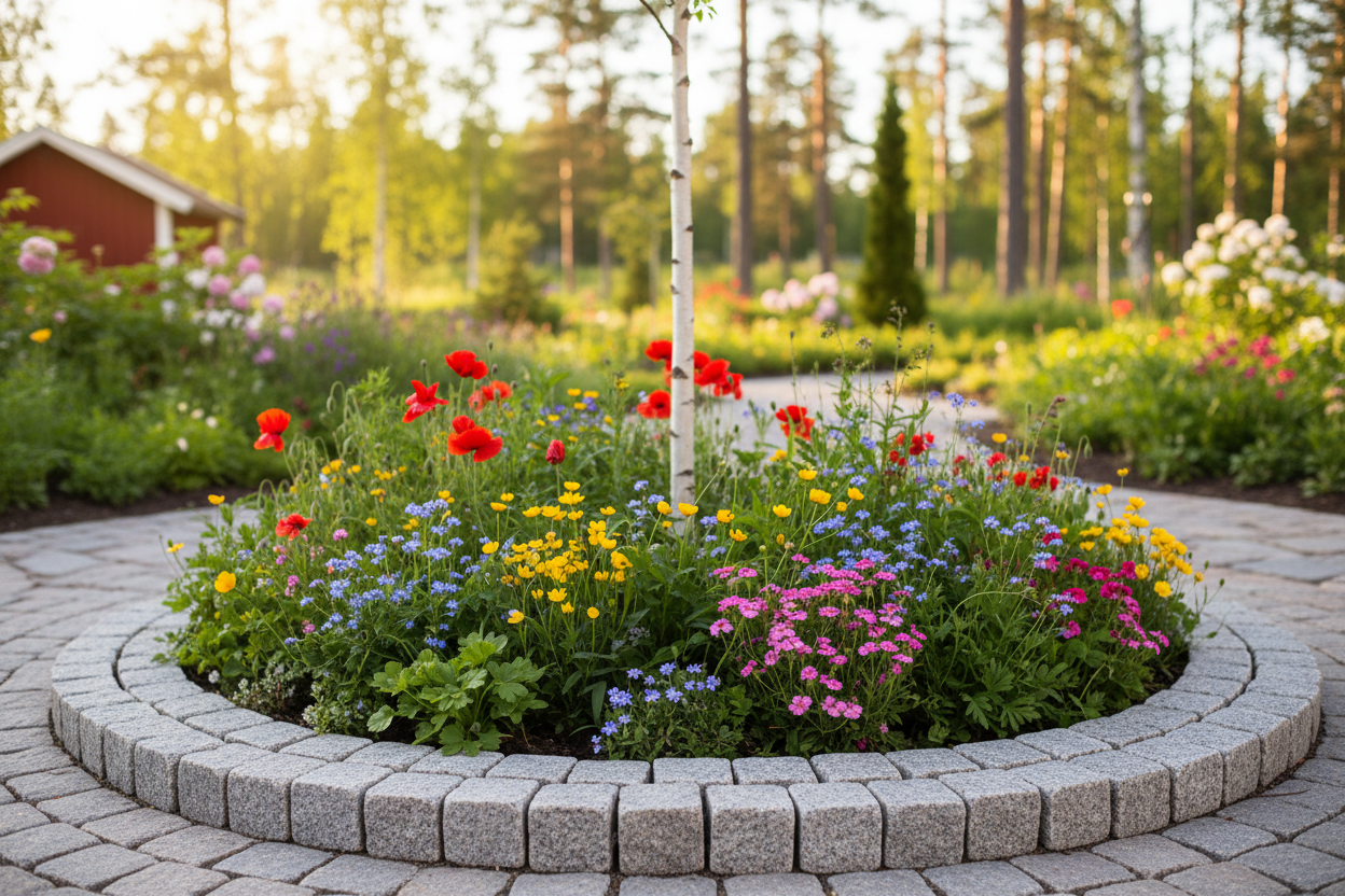 Smågatsten / Trädgårdssten - Låda innehållandes 7,14m2 - Grå Tumlad - 90/110 - Få kvar