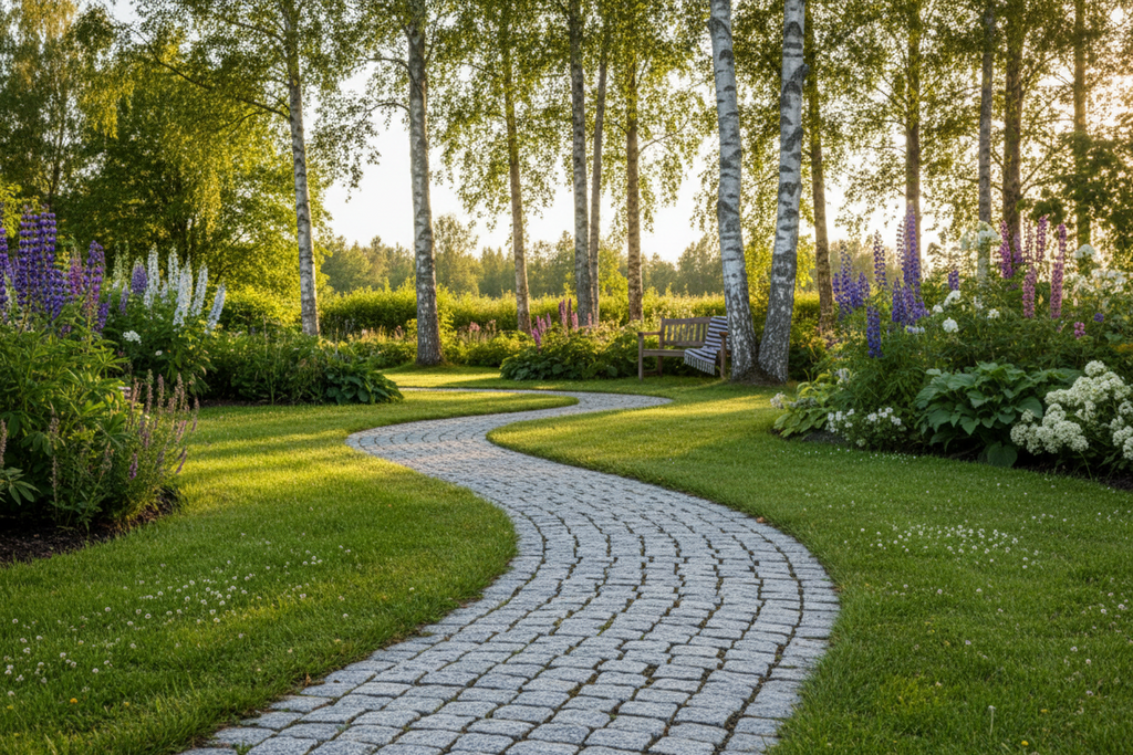Smågatsten / Trädgårdssten - Låda innehållandes 7,14m2 - Grå Tumlad - 90/110 - Få kvar